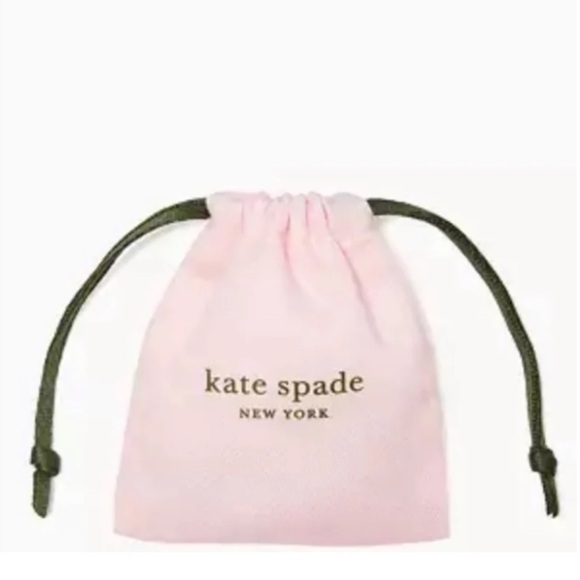 $128 Kate Spade Candy Shop Linear Earrings Clear / Silver - Picture 4 of 6